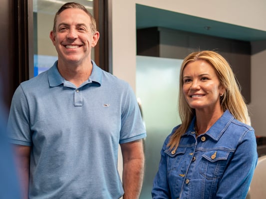 Dr. Wes and Tina Booker happy clients