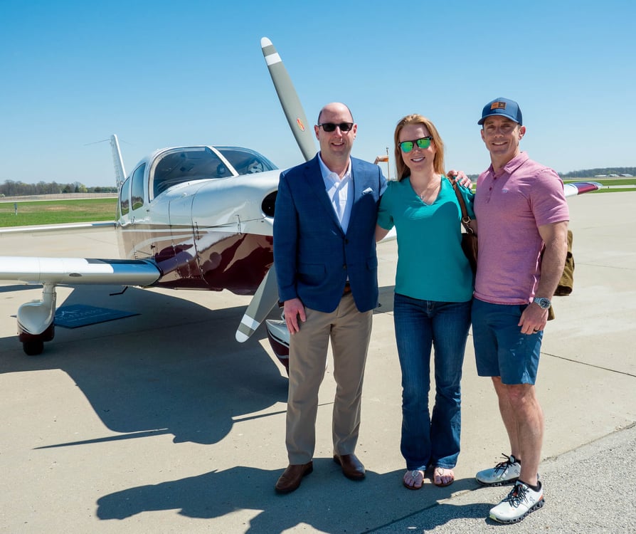 Drs. Linda and Rob Pellosie with Stacy Phillips