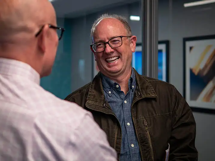 Dr. Todd Christy excited during his annual planning meeting